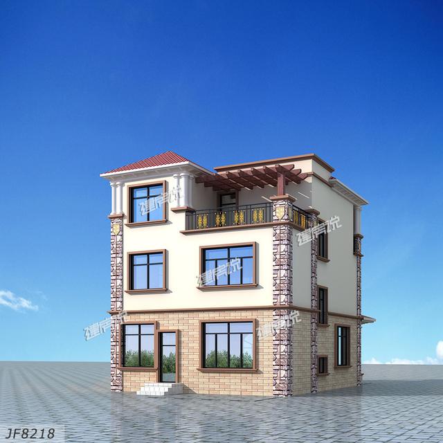 占地102平的三層別墅設計圖，只要20萬就能建成，不容錯過。