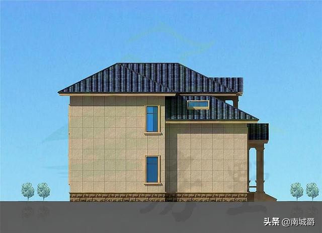 兩層歐式獨棟別墅設(shè)計圖，豪華又不俗氣，建在村里想低調(diào)都難。