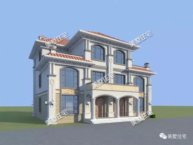 占地188平的三層雙拼別墅設計圖，經濟實用，十里八鄉都來夸。