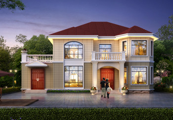 180平米農村二層小別墅設計圖,外觀漂亮,帶露臺