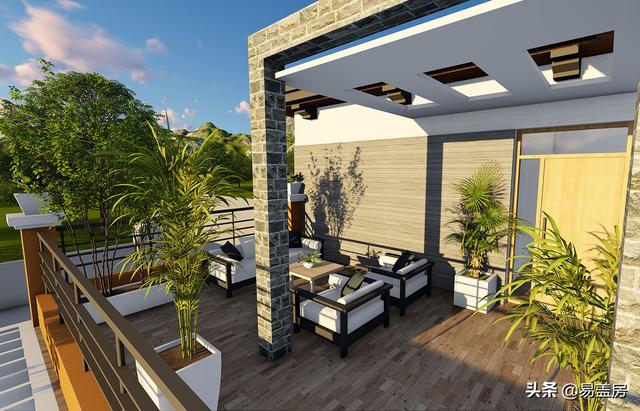 10.8m×12.4m現(xiàn)代二層別墅設(shè)計圖，舒服老人房農(nóng)村鄉(xiāng)親都羨慕