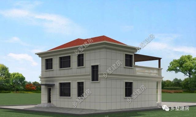 占地116平二層農村小別墅設計圖，大氣時尚，實用經濟，難得一見的好戶型。