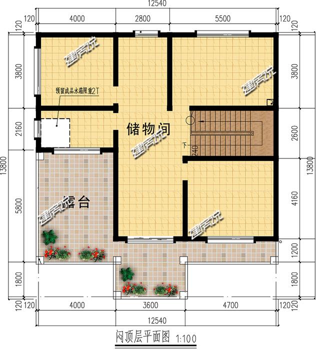 歐式三層別墅，很有田園氣息，蓋在農(nóng)村一定是一道靚麗的風景線。