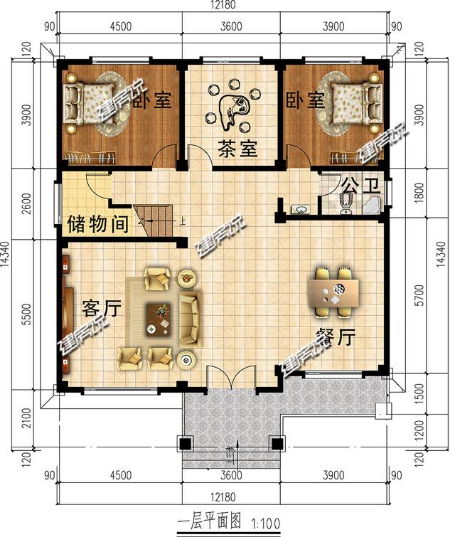 二層中式小別墅，左右對稱，美感十足，惹人喜愛，一棟就是大大的生活享受。