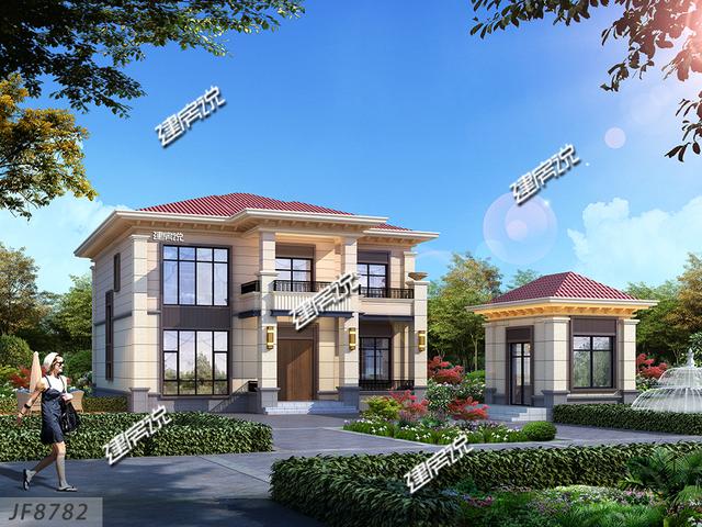 二層中式小別墅，左右對稱，美感十足，惹人喜愛，一棟就是大大的生活享受。