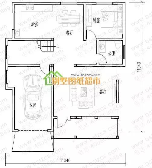 26萬以內三層別墅設計圖，帶車庫和開放式廚房設計，實拍效果沉穩大氣。