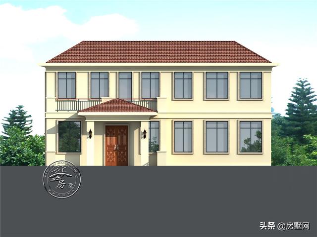 三層簡歐別墅設計圖，處在低洼地段，看看業主是如何解決的。