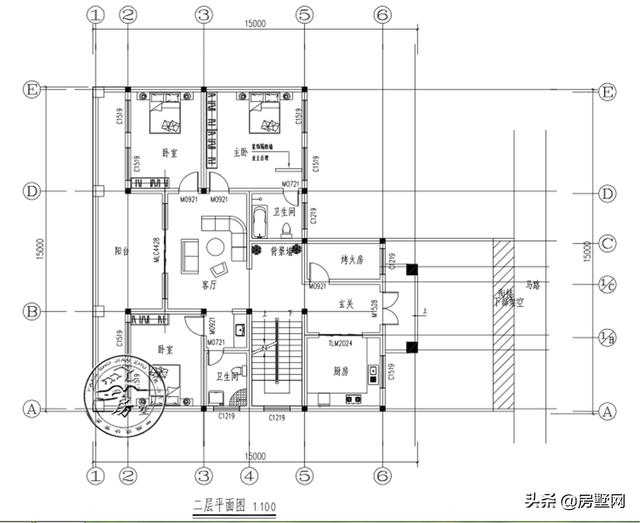 三層簡歐別墅設計圖，處在低洼地段，看看業主是如何解決的。