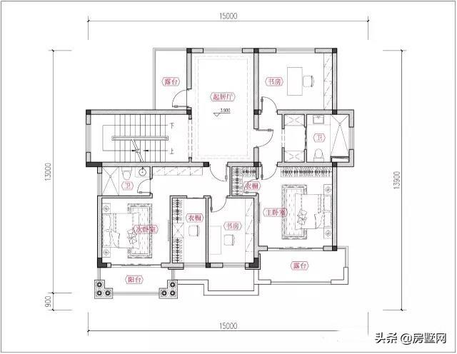 帶雙車庫的新式三層別墅設計圖，秀雅大方不失大氣?。