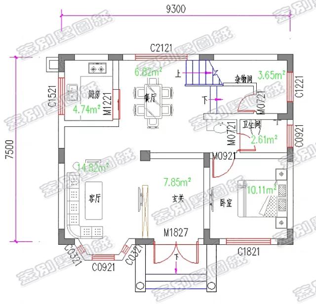 占地75平米的經典歐式二層別墅，樸素典雅，主體造價15萬。