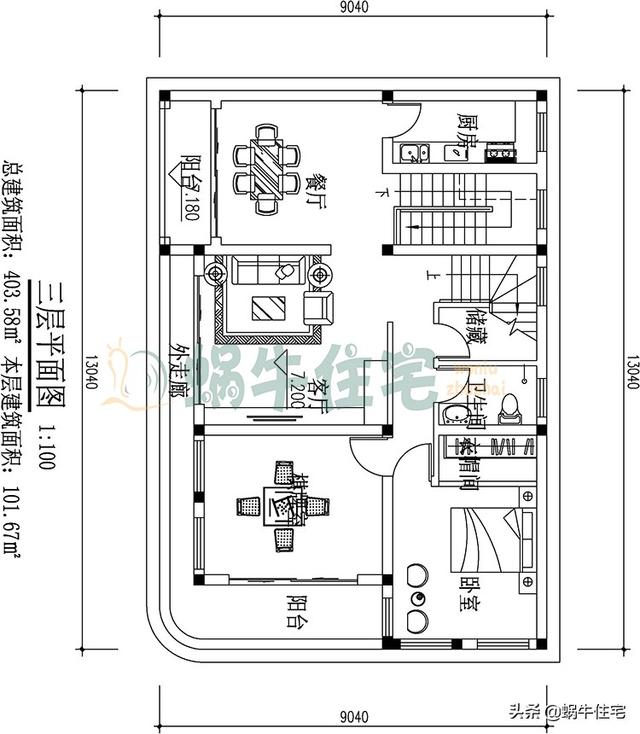 四層豪華別墅設計圖，西班牙風格，帶商鋪可做生意，讓的生活錦上添花
