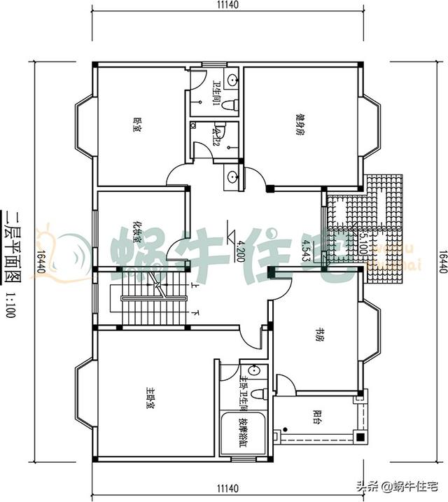 簡歐三層農村別墅設計圖，簡潔大方，坡屋頂設計，功能分區合理，最適合老百姓的自建房
