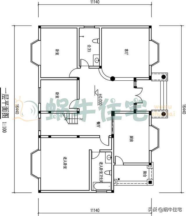 簡歐三層農村別墅設計圖，簡潔大方，坡屋頂設計，功能分區合理，最適合老百姓的自建房