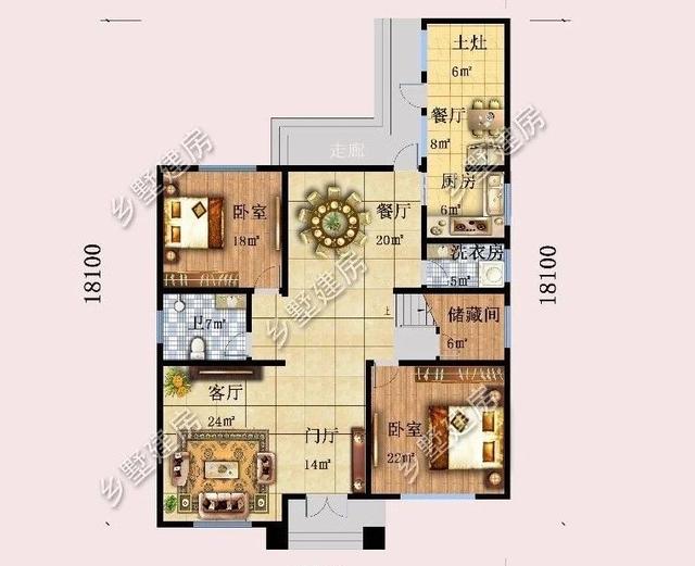 12.5X18.1米現(xiàn)代風(fēng)三層別墅設(shè)計(jì)圖，優(yōu)雅別致，穩(wěn)重不單調(diào)。
