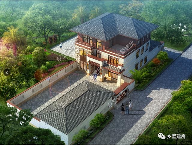 12.5X18.1米現(xiàn)代風(fēng)三層別墅設(shè)計(jì)圖，優(yōu)雅別致，穩(wěn)重不單調(diào)。