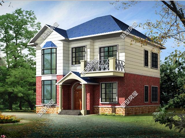 5棟二層歐式小洋樓，簡單大方，經(jīng)濟(jì)適用，造價20萬左右。