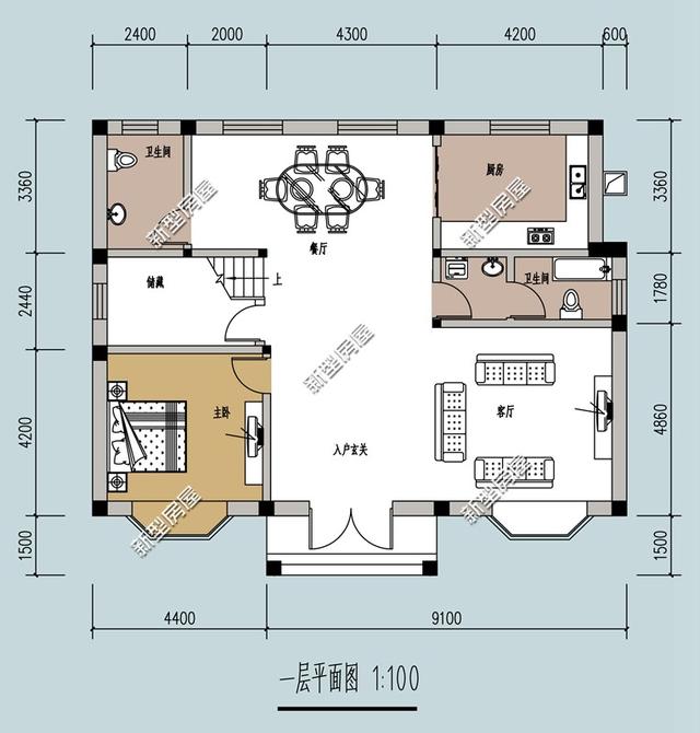 5棟二層歐式小洋樓，簡單大方，經(jīng)濟(jì)適用，造價20萬左右。