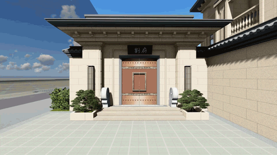 經典耐看的三層歐式別墅設計圖，寬敞大氣，帶庭院、大客廳、大車庫、大露臺，臥室套房。