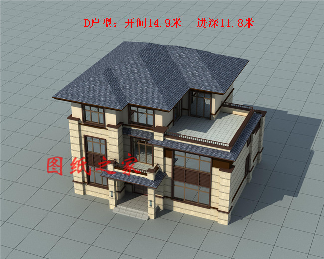 精選五套人氣頗高的三層中式別墅，五種戶型，五種尺寸