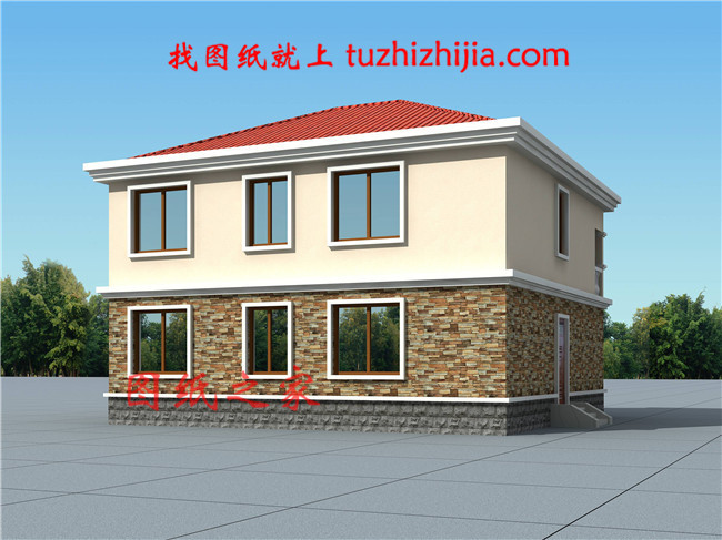 鄉下120平米二層樓房設計圖,23萬就可以建漂亮別墅