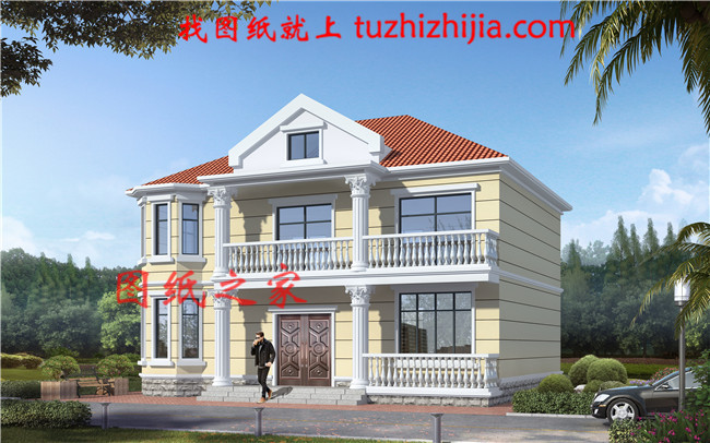 簡(jiǎn)簡(jiǎn)單單的二層樓房的設(shè)計(jì)圖,24萬(wàn)就能搞定