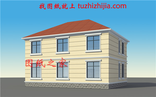簡(jiǎn)簡(jiǎn)單單的二層樓房的設(shè)計(jì)圖,24萬(wàn)就能搞定