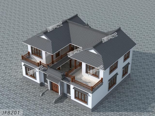 占地174平的四合院別墅設(shè)計(jì)圖，中國豪宅的典范無疑了。