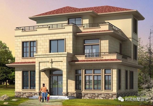 帶地下室的三層歐式別墅設計圖，高貴典雅，完美生活。