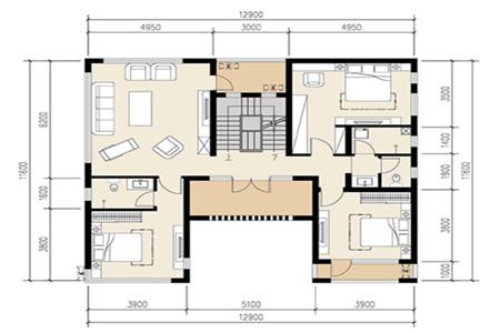 現代中式風三層別墅設計圖，7室4廳4衛，享受大自然的樂趣。