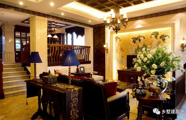 12.5X18.1米三層新中式別墅設(shè)計圖，帶庭院，經(jīng)典耐看！