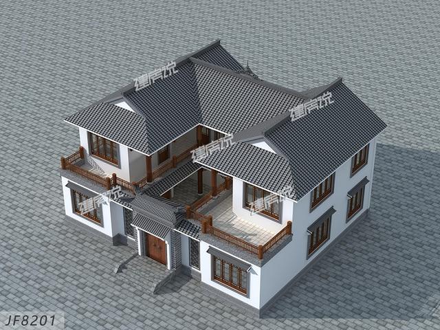 在老家花35萬建棟中式別墅，享受生活。