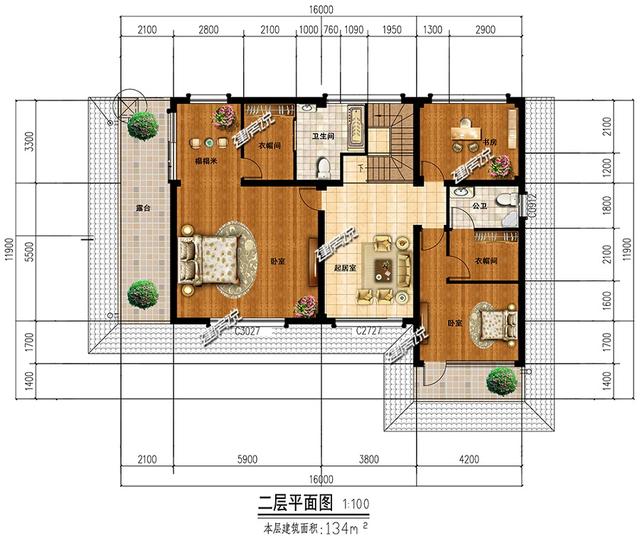 兩款中式別墅設計圖，花小錢一樣可以建中國最美的房子。