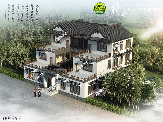 回農村蓋中式別墅，不僅能圓自己的別墅夢，還能提高自己的生活品質。