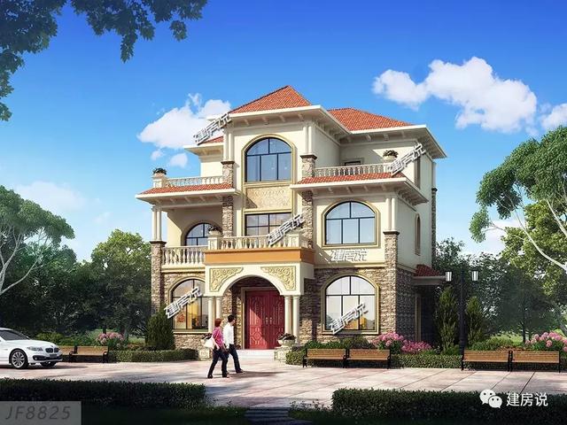 貴州王總定制三層歐式別墅，好看又實用，建了絕對有面子。