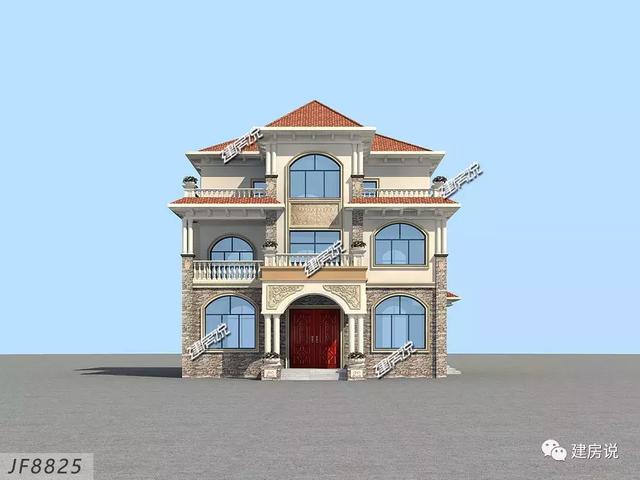 貴州王總定制三層歐式別墅，好看又實用，建了絕對有面子。