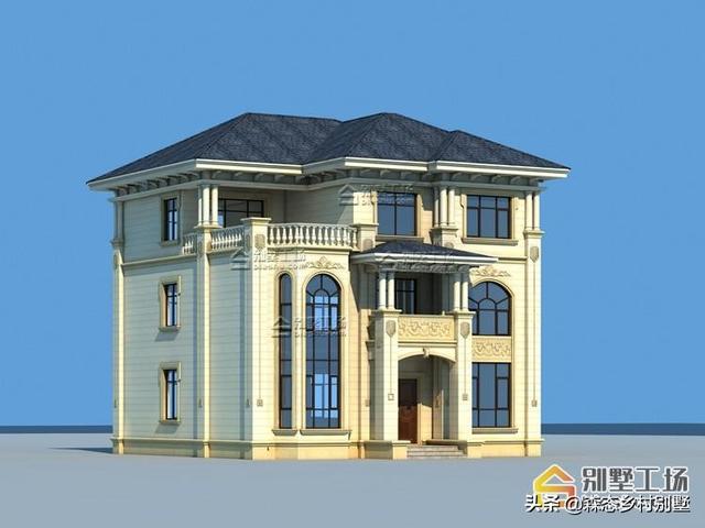 12.00x13.2米三層自建別墅設(shè)計(jì)圖，優(yōu)雅大氣，“名利”雙收，何樂(lè)而不為？