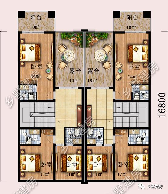 典雅的歐式三層雙拼別墅設計圖，新設計的別墅款式真是好看又實用！