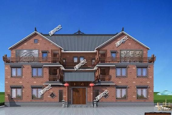 最美四合院別墅設計圖，給辛苦一輩子的父母，十里八鄉都來賀