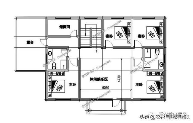 平屋頂別墅設計圖，最適合北方，60萬甩手入住，南方人看了也要爭著建