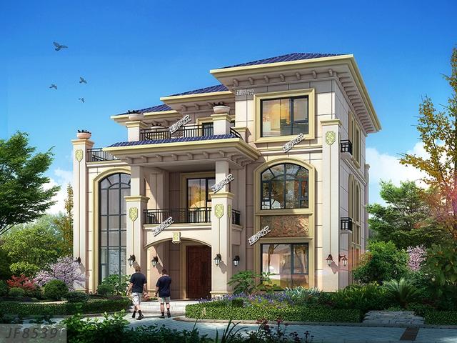 3層氣派別墅設計圖，親戚朋友都夸我有本事，羨慕得很