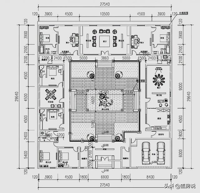 四合院設計圖：現代化四合院，享受經典文化的同時還能兼顧生活便利
