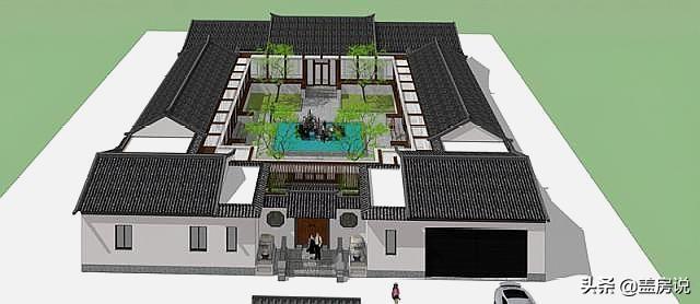 四合院設計圖：現代化四合院，享受經典文化的同時還能兼顧生活便利