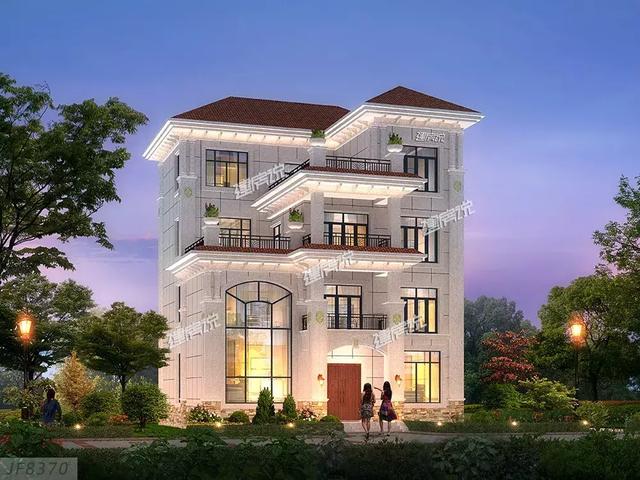 兩款農村別墅設計圖，100平米左右，歐式和現代風格，總有一套適合你！