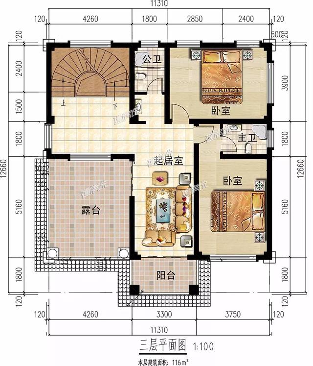 兩款農村別墅設計圖，100平米左右，歐式和現代風格，總有一套適合你！