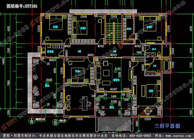 超大超豪華21.8×15.6米徽派風格別墅設計圖推薦，主體造價百萬