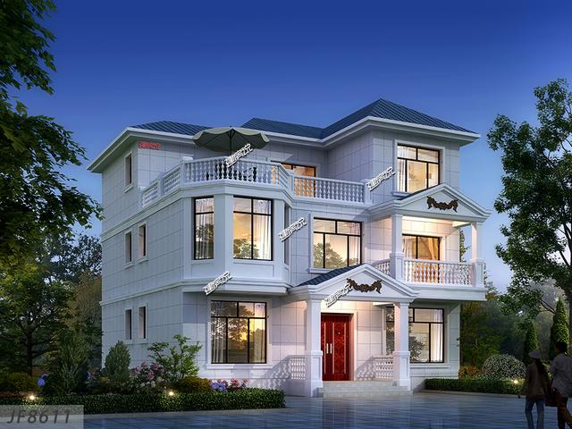 126平獨(dú)棟豪宅設(shè)計(jì)圖，35萬建成村里一枝花，圖紙快快收藏好