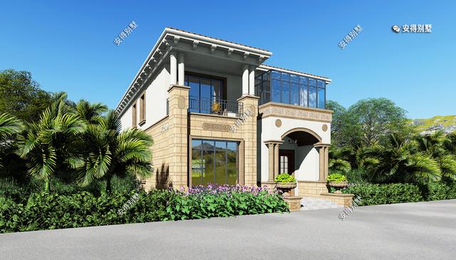 占地120㎡的2層歐式別墅設計圖，小戶型大功能的好房子，農村自建首選！