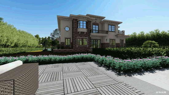 一棟氣派的2層歐式別墅設計圖，居住舒適外觀驚艷，眾人夸贊！