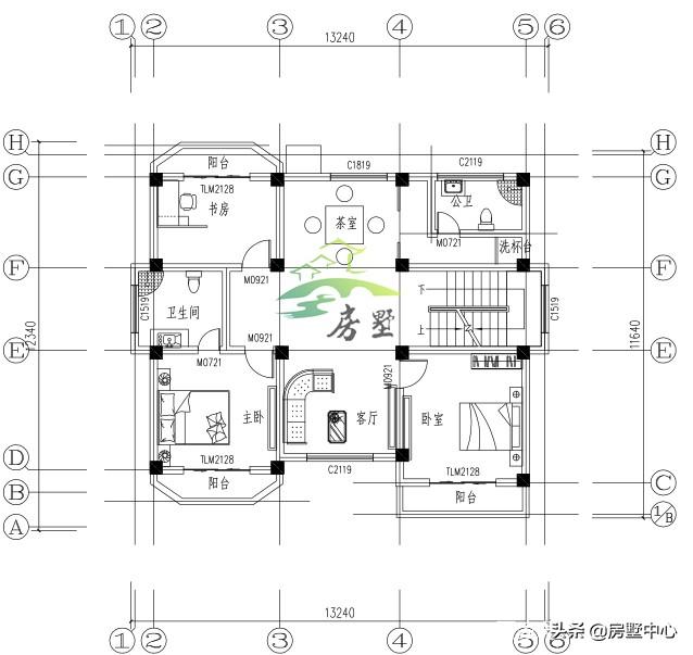 八角窗設(shè)計(jì)的客廳餐廳別墅設(shè)計(jì)圖，體驗(yàn)不一樣的生活環(huán)境