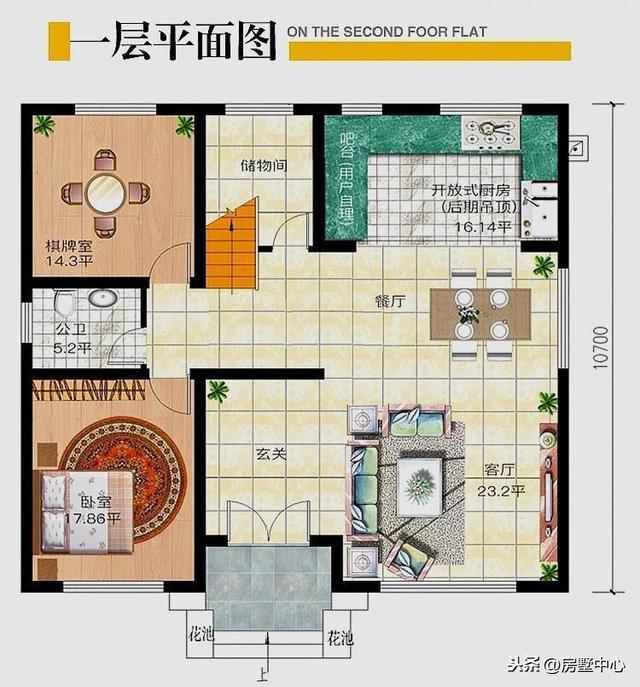 兩套占地120平的精致別墅設計圖，滿足所有地方對宅基地的限制